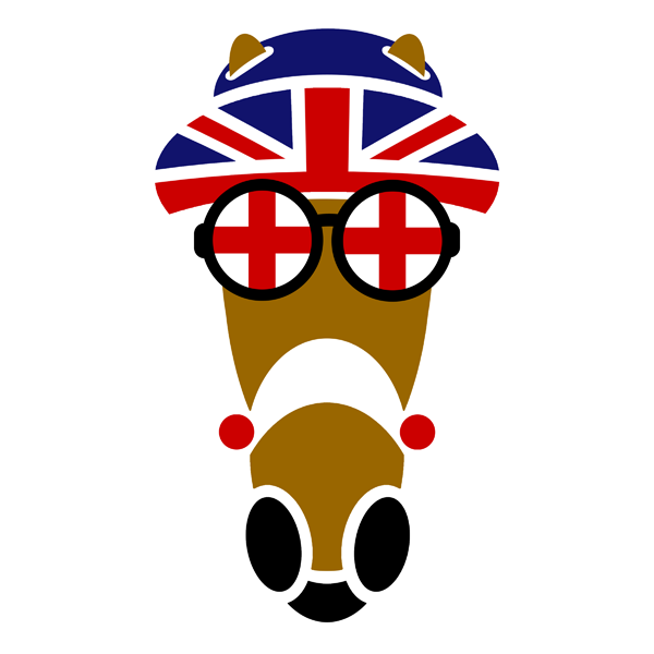 Jackie Union Jack sweetheart hat with flag of England shades.