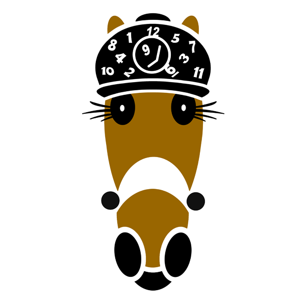 Ellery Hattingdon of Hattingdon hat wearing cartoon horses.