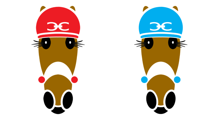 Cee Cee Hattingdon in red, and in cyan. ©Vivian J Grant.