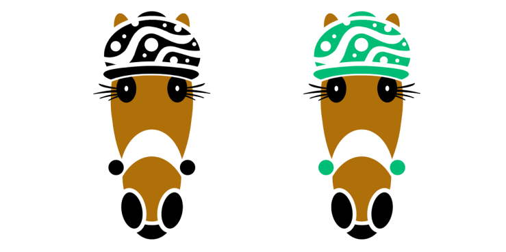 Bobbie in Black and Mint.