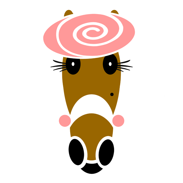 Delores in pink. Hattingdon Horses. By Vivian Grant.