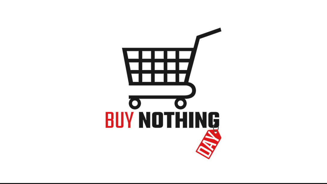 Buy Nothing Day banner art.