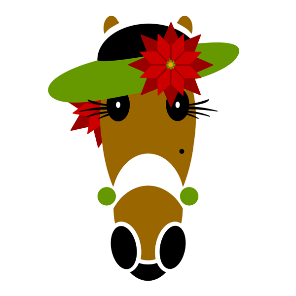 Chrissie Hattingdon poinsettia fashion hat.