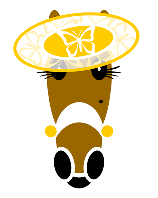 Yvette butterfly fashion hat in yellow.