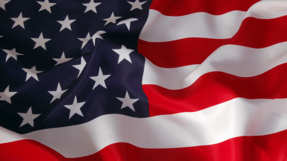 United States flag featured image. Source not cited.