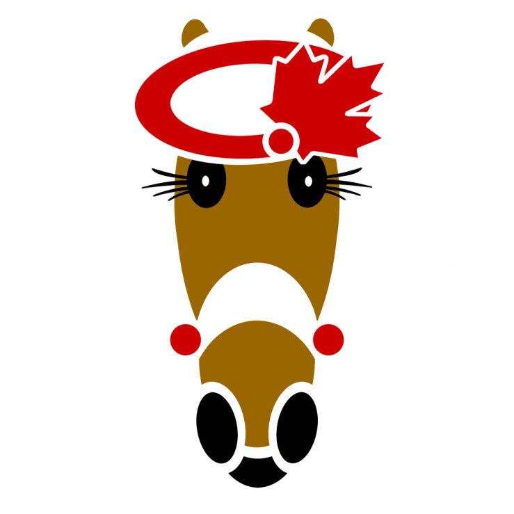 Charlotte Hattingdon red and white percher with maple leaf. 