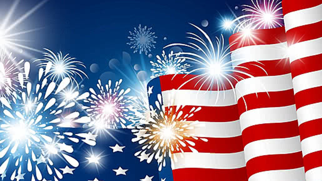 July 4th Flag and Firework art featured image.