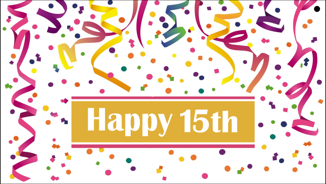 Happy 15th Birthday Hattingdon blog.