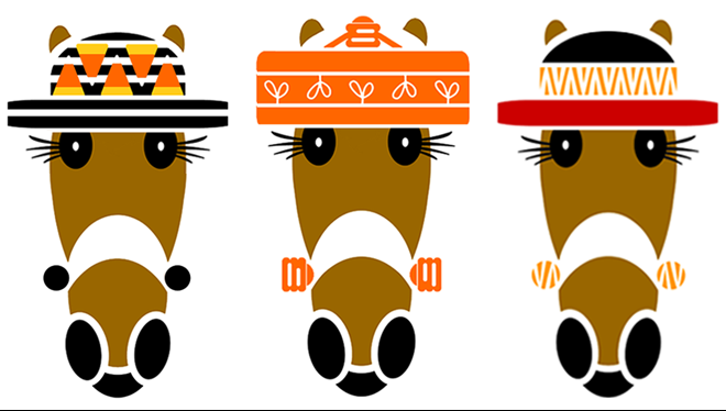 L2R: Candie. Filamina and Viveca Trio.