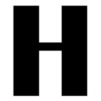 Hattingdon Horses logo H in black.