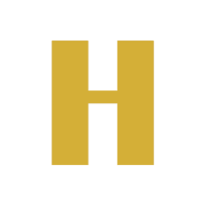 Gold H Hattingdon logo.
