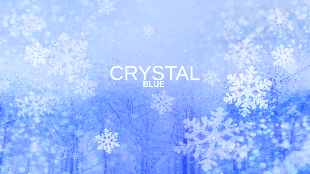 Crystal Blue snowflake banner. Lovely.