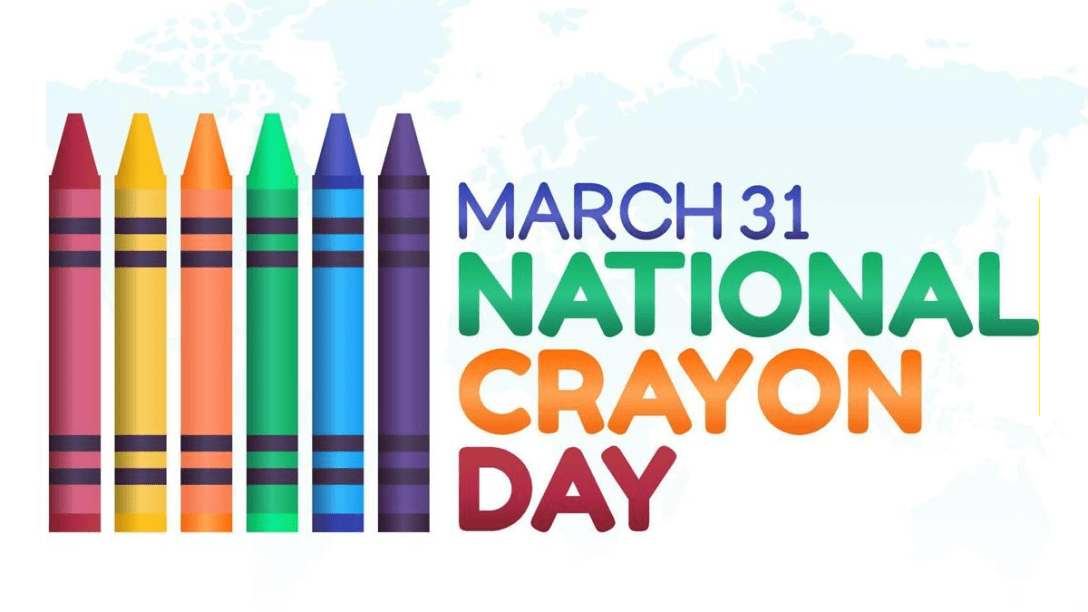 Nat'l Crayon Day. USA. March 31st. Blog Banner.
