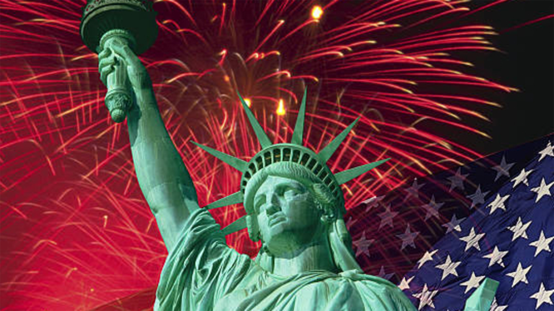 Statue of Liberty on 4th of July 2026.